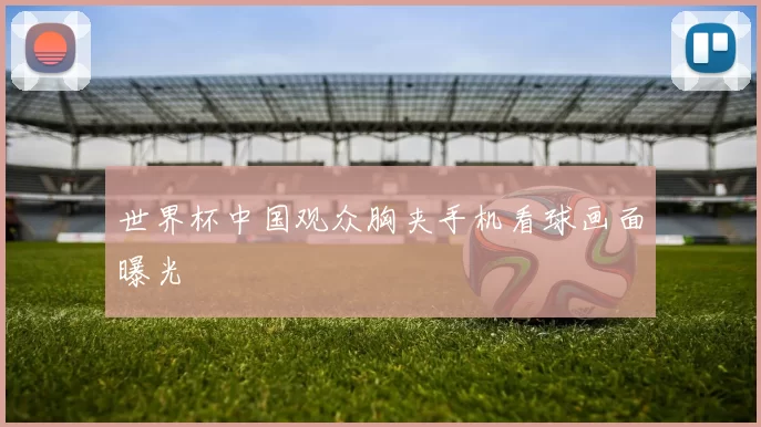 世界杯中国观众胸夹手机看球画面曝光